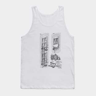 Fire Escape Vintage Patent Hand Drawing Tank Top